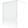Mexen Rox paroi de douche 2 volets coulissants 120 x 150 cm, transparent, blanc - 8C9-120-003-20-00