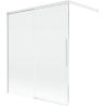 Mexen Rox paravent de douche à 2 vantaux coulissants 140 x 150 cm, transparent, blanc - 8C9-140-003-20-00