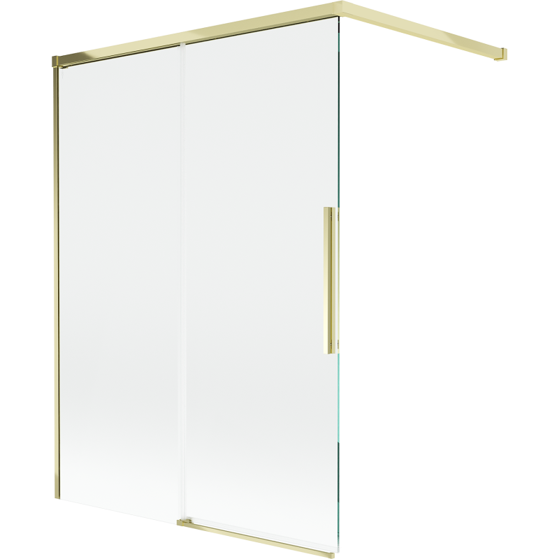 Paroi de douche Mexen Rox 2 panneaux coulissants 120 x 150 cm, transparent, doré - 8C9-120-003-50-00