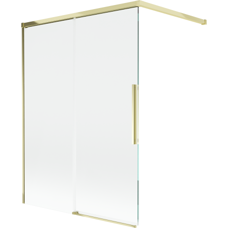 Paroi de douche Mexen Rox 2 panneaux coulissants 120 x 150 cm, transparent, doré - 8C9-120-003-50-00