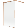 Mexen Rox paroi de baignoire coulissante à 2 volets 100 x 150 cm, transparent, cuivre brossé - 8C9-100-003-65-00