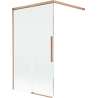 Mexen Rox paroi de douche coulissante à deux volets 100 x 150 cm, transparent, cuivre brossé - 8C9-100-003-65-00