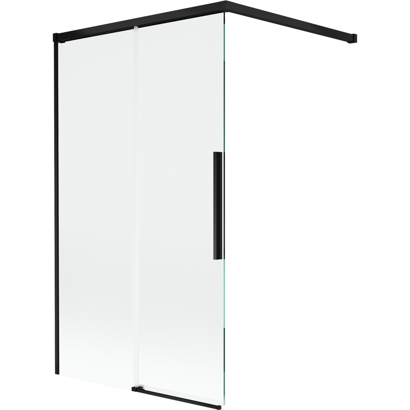 Mexen Rox paroi de baignoire coulissante à 2 volets 100 x 150 cm, transparent, noir - 8C9-100-003-70-00