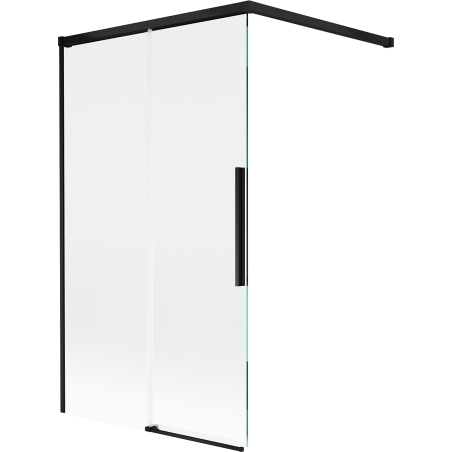 Mexen Rox paroi de baignoire coulissante à 2 volets 100 x 150 cm, transparent, noir - 8C9-100-003-70-00