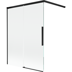 Mexen Rox paravent de douche 2 volets coulissants 120 x 150 cm, transparent, noir - 8C9-120-003-70-00