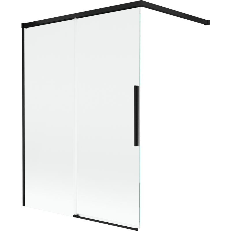 Mexen Rox paravent de douche 2 volets coulissants 120 x 150 cm, transparent, noir - 8C9-120-003-70-00