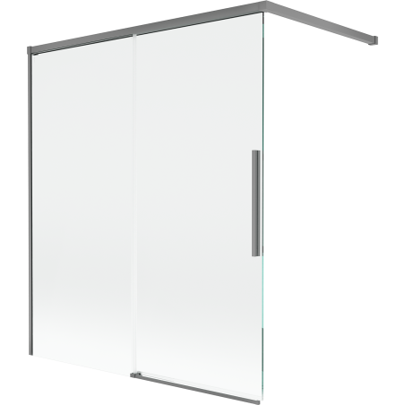 Mexen Rox paravent de douche à 2 portes coulissantes 120 x 150 cm, transparent, gun metal - 8C9-120-003-95-00