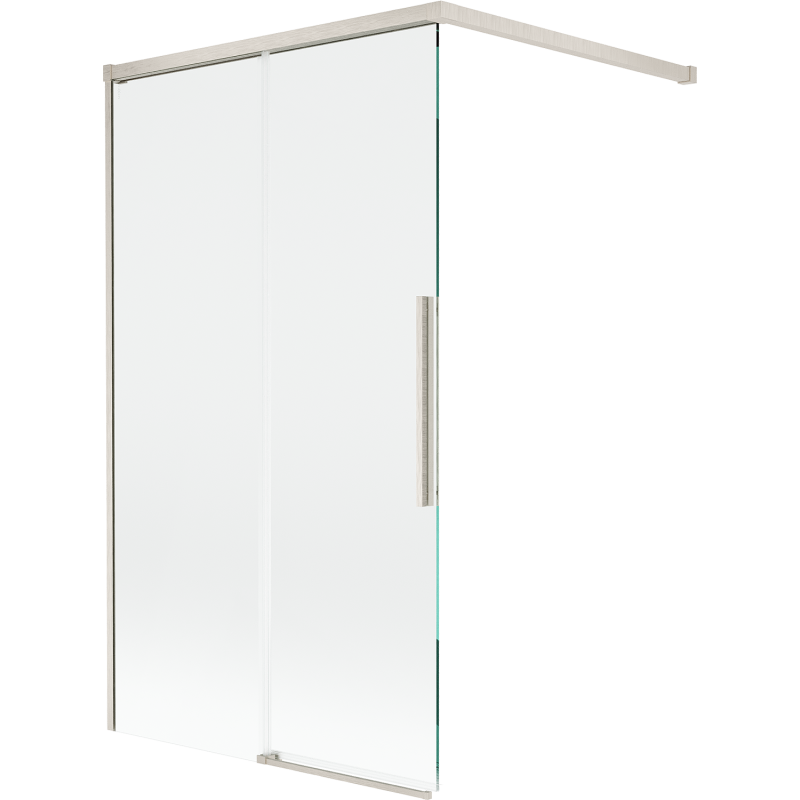 Mexen Rox paroi de baignoire 2 volets coulissants 100 x 150 cm, transparent, nickel brossé - 8C9-100-003-97-00
