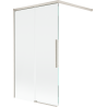 Mexen Rox paroi de baignoire 2 volets coulissants 100 x 150 cm, transparent, nickel brossé - 8C9-100-003-97-00