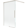 Paroi de douche Mexen Rox 2 volets coulissants 100 x 150 cm, transparent, nickel brossé - 8C9-100-003-97-00
