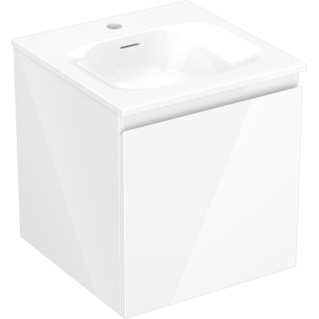 Mexen Orio armoire de salle de bain 45 cm avec lavabo Vela, 1 tiroir, blanc brillant - 91A10-04547-1-BF00-W23M00