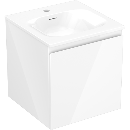 Mexen Orio meuble de salle de bain 45 cm avec lavabo Vela, 1 tiroir, blanc brillant - 91A10-04547-1-BF00-W23M00