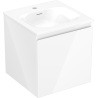 Mexen Orio meuble de salle de bain 45 cm avec lavabo Vela, 1 tiroir, blanc brillant - 91A10-04547-1-BF00-W23M00