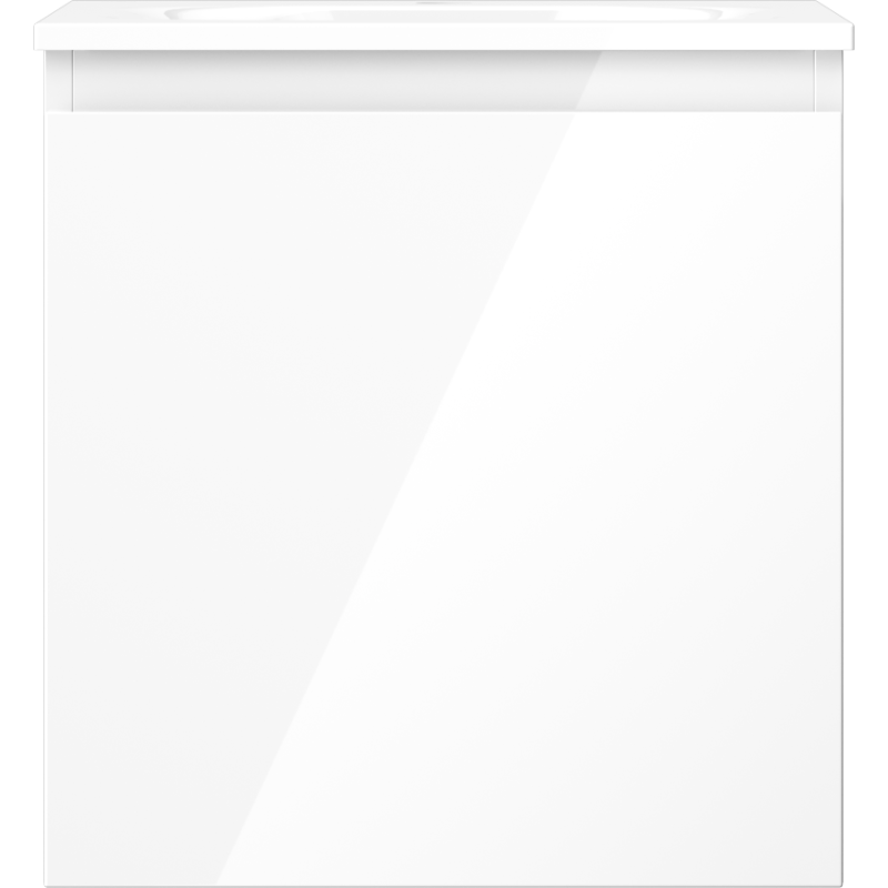 Mexen Orio armoire de salle de bain 45 cm avec lavabo Vela, 1 tiroir, blanc brillant - 91A10-04547-1-BF00-W23M00
