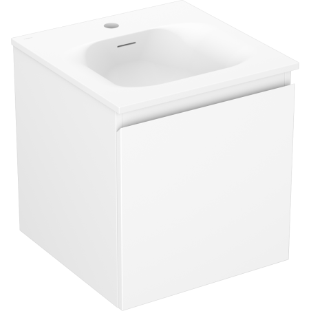Mexen Orio armoire de salle de bain 45 cm avec lavabo Vela, 1 tiroir, blanc mat - 91A10-04547-1-BF01-W23M01