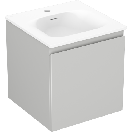 Mexen Orio armoire de salle de bain 45 cm avec lavabo Vela, 1 tiroir, gris mat/blanc mat - 91A10-04547-1-BF62-W23M01