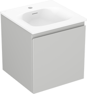 Mexen Orio armoire de salle de bain 45 cm avec lavabo Vela, 1 tiroir, gris mat/blanc mat - 91A10-04547-1-BF62-W23M01