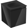 Mexen Orio armoire de salle de bain 45 cm avec lavabo Vela, 1 tiroir, noir brillant/noir mat - 91A10-04547-1-BF70-W23M71