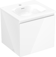 Mexen Orio meuble de salle de bains 50 cm avec lavabo Vela, 1 tiroir, blanc brillant - 91A10-05047-1-BF00-W23M00
