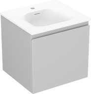 Mexen Orio armoire de salle de bains 50 cm avec lavabo Vela, 1 tiroir, gris mat/blanc mat - 91A10-05047-1-BF62-W23M01
