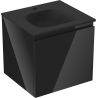 Mexen Orio armoire de salle de bain 50 cm avec lavabo Vela, 1 tiroir, noir brillant/noir mat - 91A10-05047-1-BF70-W23M71