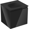 Mexen Orio armoire de salle de bains 50 cm avec lavabo Vela, 1 tiroir, noir brillant/noir mat - 91A10-05047-1-BF70-W23M71