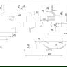 Mexen Orio meuble de salle de bains 60 cm avec lavabo Vela, 1 tiroir, blanc mat - 91A10-06047-1-BF01-W23M01