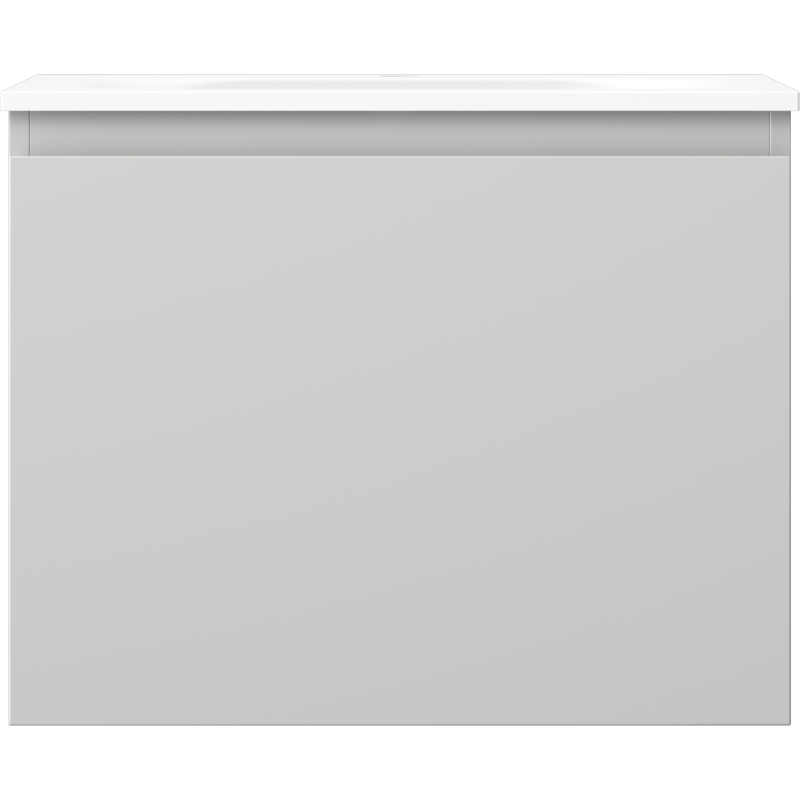 Mexen Orio meuble de salle de bains 60 cm avec lavabo Vela, 1 tiroir, gris mat/blanc mat - 91A10-06047-1-BF62-W23M01