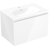 Mexen Orio meuble de salle de bain 70 cm avec lavabo Vela, 1 tiroir, blanc brillant - 91A10-07047-1-BF00-W23M00