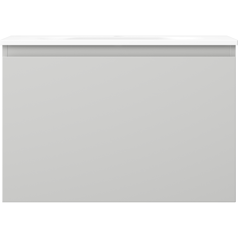 Mexen Orio meuble de salle de bains 70 cm avec lavabo Vela, 1 tiroir, gris mat/blanc mat - 91A10-07047-1-BF62-W23M01