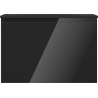 Mexen Orio meuble de salle de bain 70 cm avec lavabo Vela, 1 tiroir, noir brillant/noir mat - 91A10-07047-1-BF70-W23M71