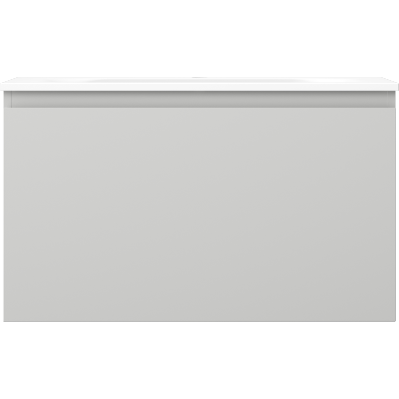 Mexen Orio meuble de salle de bain 80 cm avec lavabo Vela, 1 tiroir, gris mat/blanc mat - 91A10-08047-1-BF62-W23M01