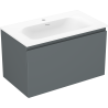 Mexen Orio meuble de salle de bain 80 cm avec lavabo Vela, 1 tiroir, graphite mat/blanc mat - 91A10-08047-1-BF66-W23M01