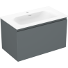 Mexen Orio meuble de salle de bains 80 cm avec lavabo Vela, 1 tiroir, graphite mat/blanc mat - 91A10-08047-1-BF66-W23M01