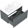 Mexen Orio meuble de salle de bain 80 cm avec lavabo Vela, 1 tiroir, graphite mat/blanc mat - 91A10-08047-1-BF66-W23M01