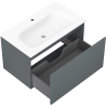 Mexen Orio meuble de salle de bains 80 cm avec lavabo Vela, 1 tiroir, graphite mat/blanc mat - 91A10-08047-1-BF66-W23M01