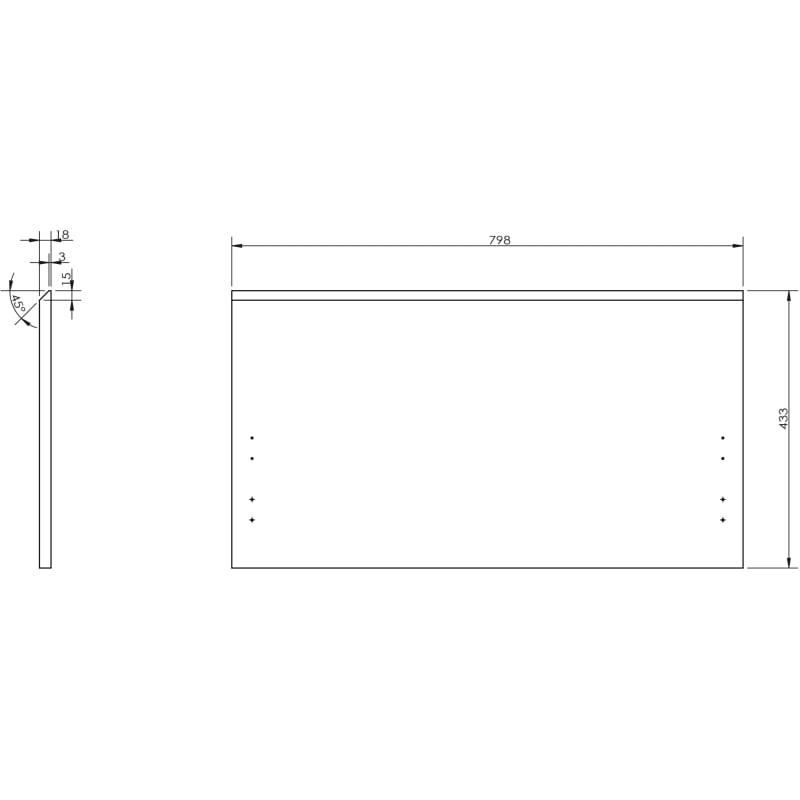 Mexen Orio meuble de salle de bains 80 cm avec lavabo Vela, 1 tiroir, graphite mat/blanc mat - 91A10-08047-1-BF66-W23M01