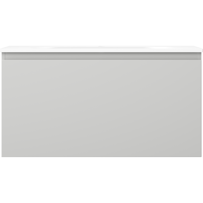 Mexen Orio armoire de salle de bain 90 cm avec lavabo Vela, 1 tiroir, gris mat/blanc mat - 91A10-09047-1-BF62-W23M01