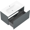 Mexen Orio armoire de salle de bain 90 cm avec lavabo Vela, 1 tiroir, graphite mat/blanc mat - 91A10-09047-1-BF66-W23M01