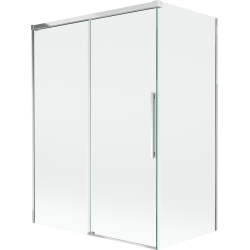 Mexen Rox paroi de baignoire à 2 volets coulissants 120 + 70 x 150 cm, transparent, chrome - 8C9-120-070-01-00