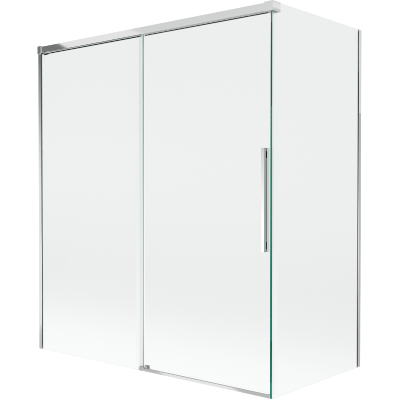 Mexen Rox paroi de douche 2 battants coulissants 140 + 70 x 150 cm, transparent, chrome - 8C9-140-070-01-00