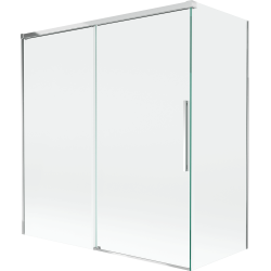 Mexen Rox paroi de douche à 2 volets coulissante 150 + 70 x 150 cm, transparent, chromé - 8C9-150-070-01-00