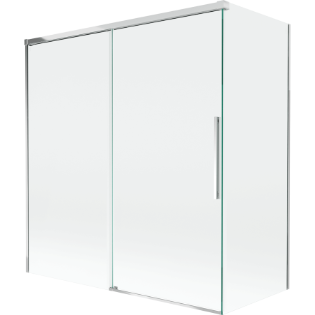 Mexen Rox paravent de baignoire 2 volets coulissants 150 + 70 x 150 cm, transparent, chrome - 8C9-150-070-01-00