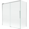 Mexen Rox paravent de baignoire 2 volets coulissants 150 + 70 x 150 cm, transparent, chrome - 8C9-150-070-01-00
