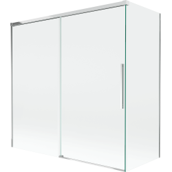 Mexen Rox paroi de baignoire coulissante à 2 panneaux 160 + 70 x 150 cm, transparent, chrome - 8C9-160-070-01-00