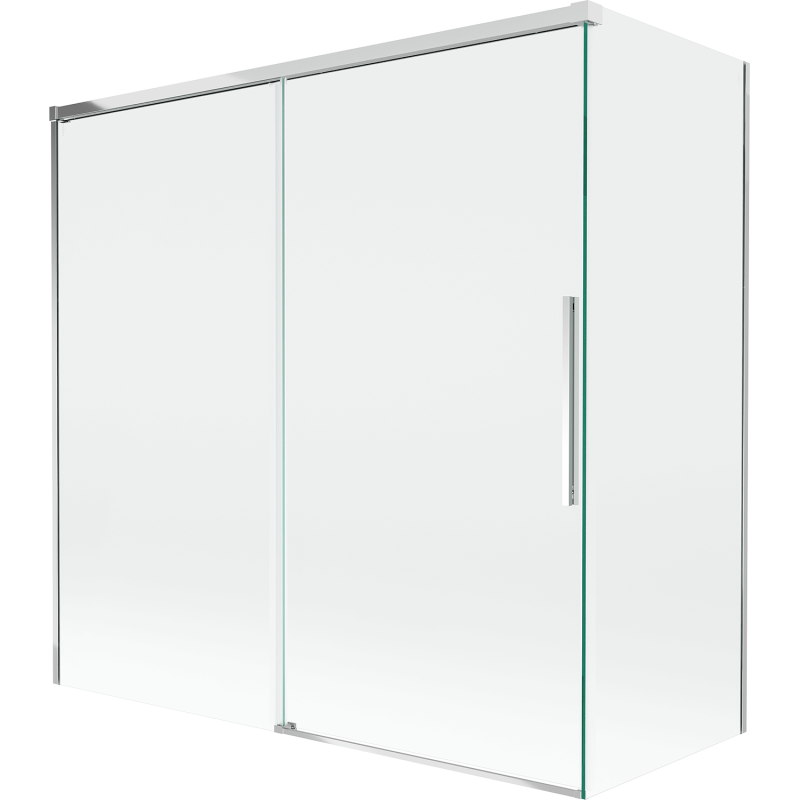 Mexen Rox paroi de baignoire coulissante à 2 panneaux 160 + 70 x 150 cm, transparent, chrome - 8C9-160-070-01-00