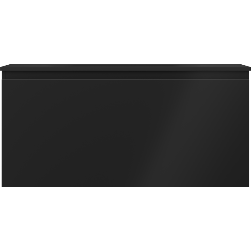 Mexen Orio armoire de salle de bain 100 cm avec lavabo Vela, 1 tiroir, noir mat - 91A10-10047-1-BF71-W23M71