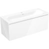 Mexen Orio meuble de salle de bain 120 cm avec lavabo Vela, 1 tiroir, blanc brillant - 91A10-12047-1-BF00-W23M00