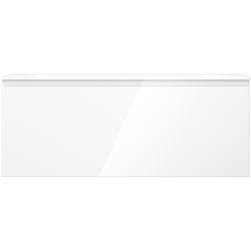 Mexen Orio meuble de salle de bain 120 cm avec lavabo Vela, 1 tiroir, blanc brillant - 91A10-12047-1-BF00-W23M00