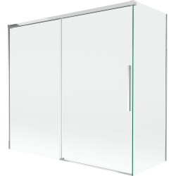 Mexen Rox paroi de baignoire coulissante à 2 volets 170 + 70 x 150 cm, transparent, chrome - 8C9-170-070-01-00